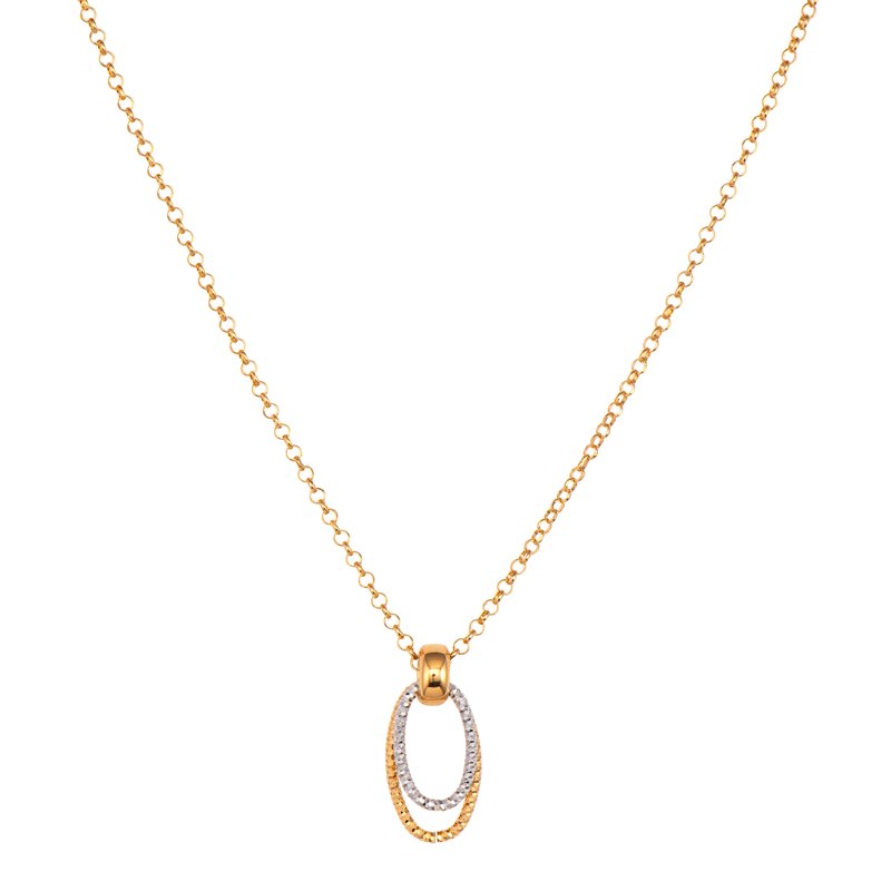 Sterling Silver + Yellow Gold Plated Shayanne Necklace