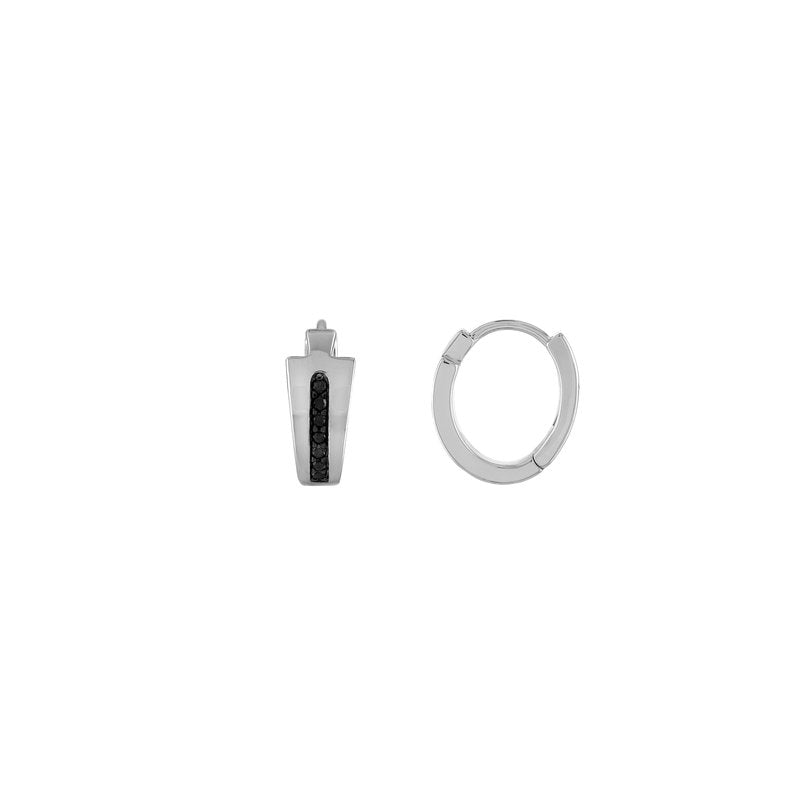 Bulova Sterling Silver 925 Luxury Jewelry Mens Earring