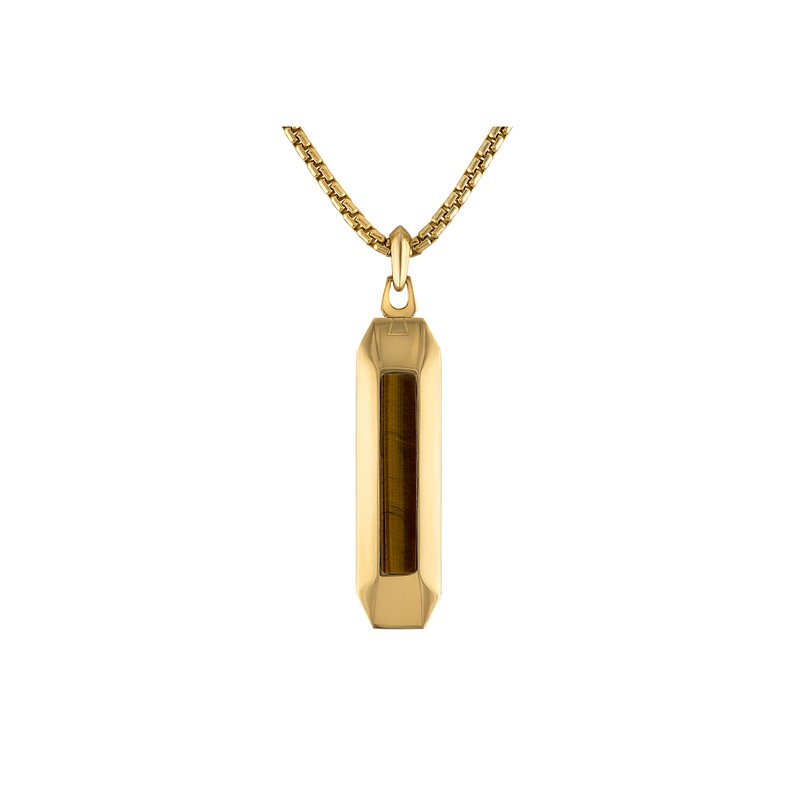 Bulova Stainless Steel Luxury Jewelry Mens Necklace