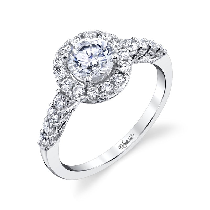 18K White Gold Supreme Engagement Ring