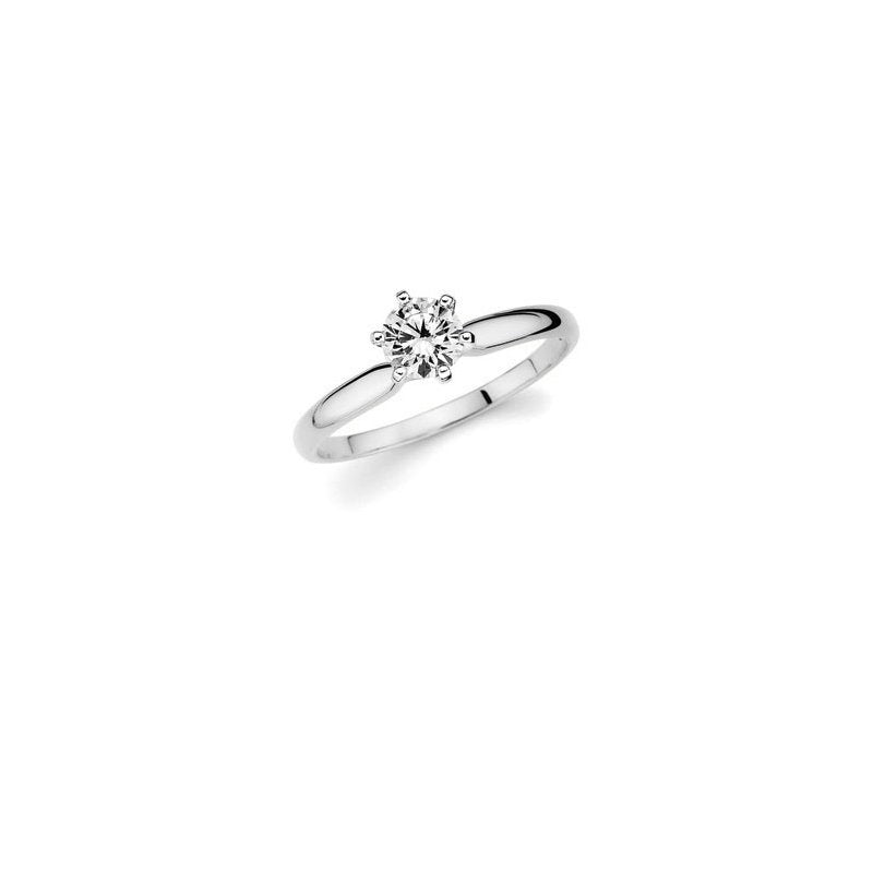 14K White Gold Ostbye Engagement Ring