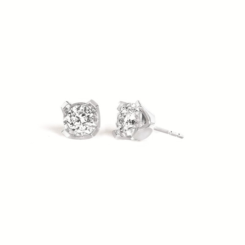 3/4 Ctw. MP Diamond Stud Earrings in 14K Gold