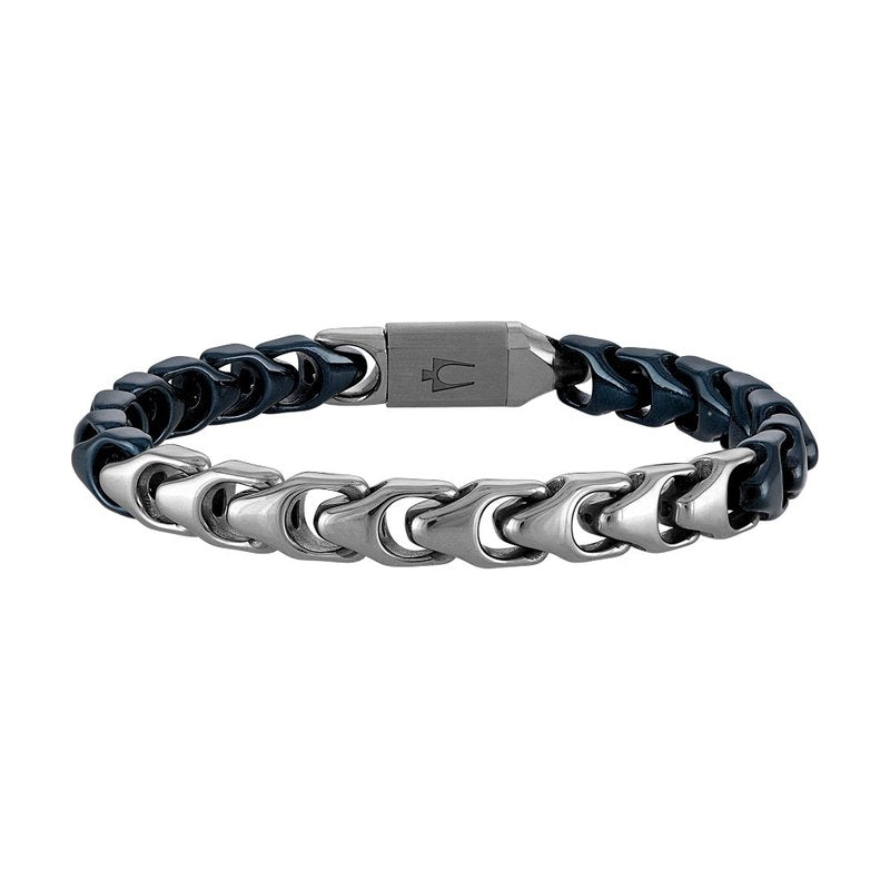 Bulova Stainless Steel Classic Jewelry Mens Bracelet