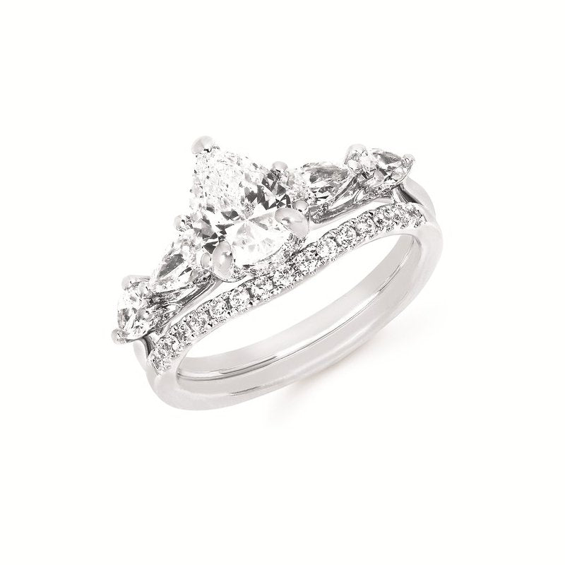 14K White Gold Ostbye Bridal Set