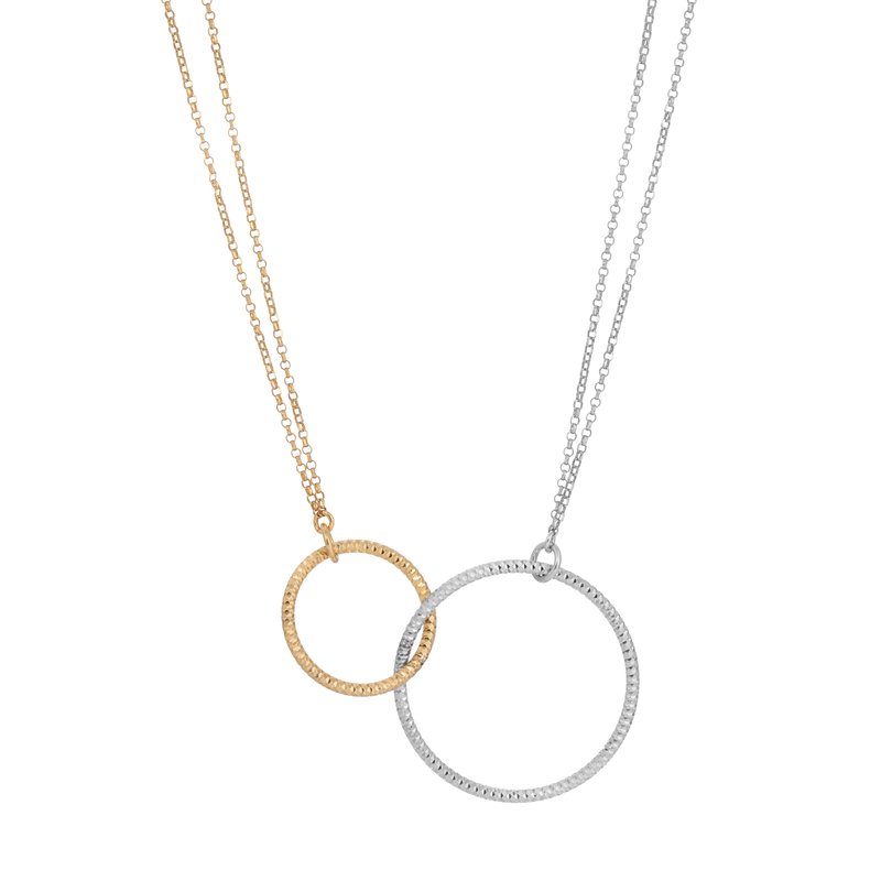 Sterling Silver + Yellow Gold Plated Harmonic Necklace