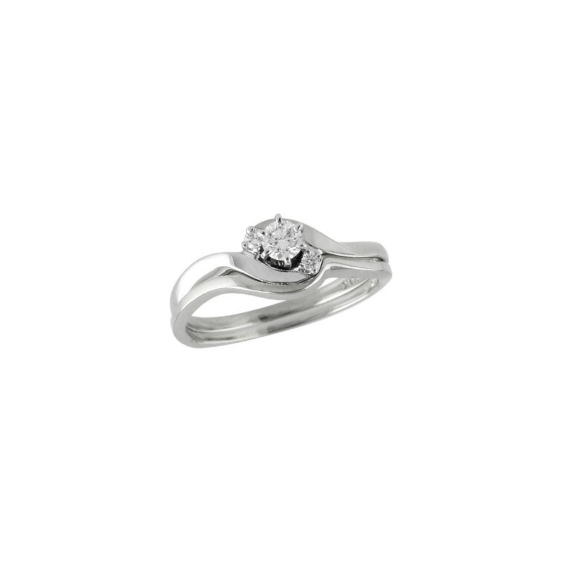 14KT Gold Two-Piece Wedding Set