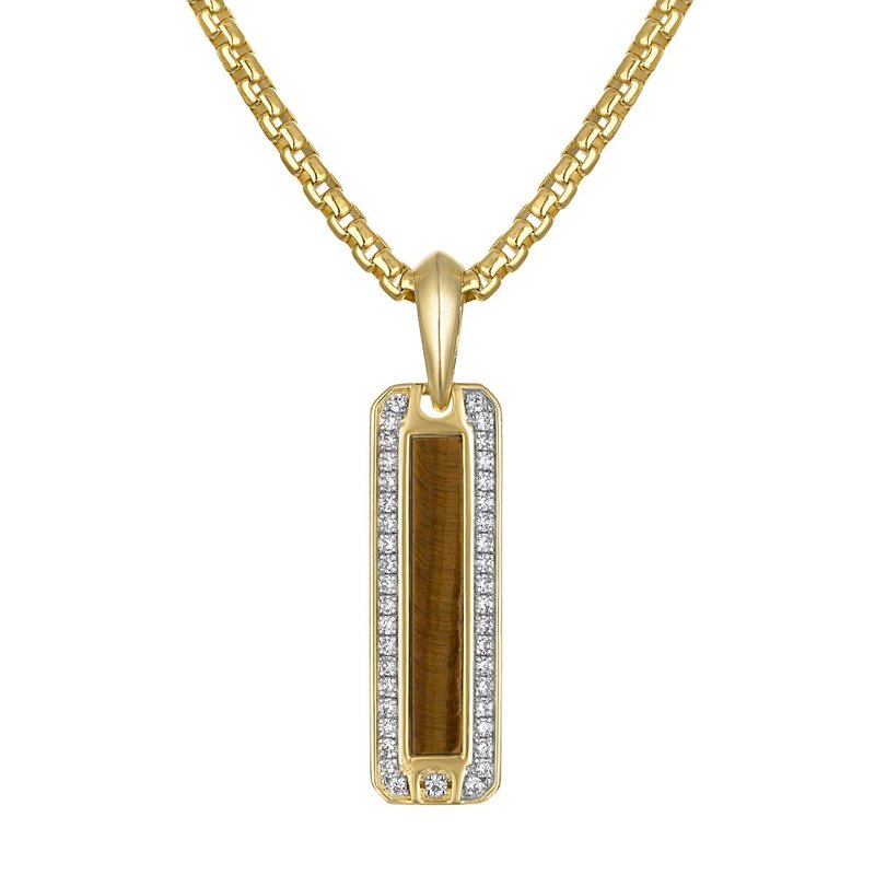 Bulova Sterling Silver 925 Performance Jewelry Mens Pendant