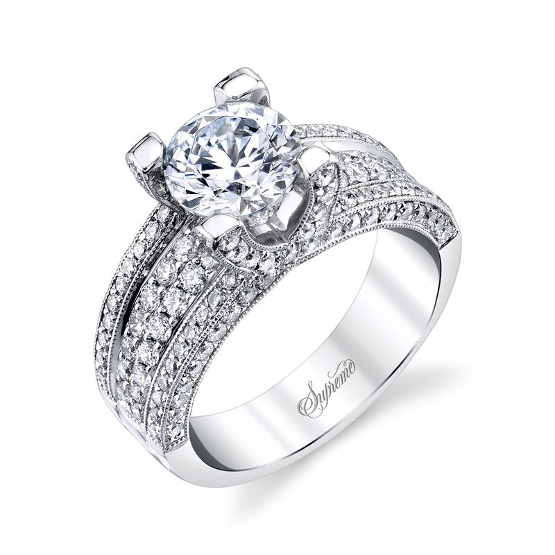 18K White Gold Supreme Engagement Ring