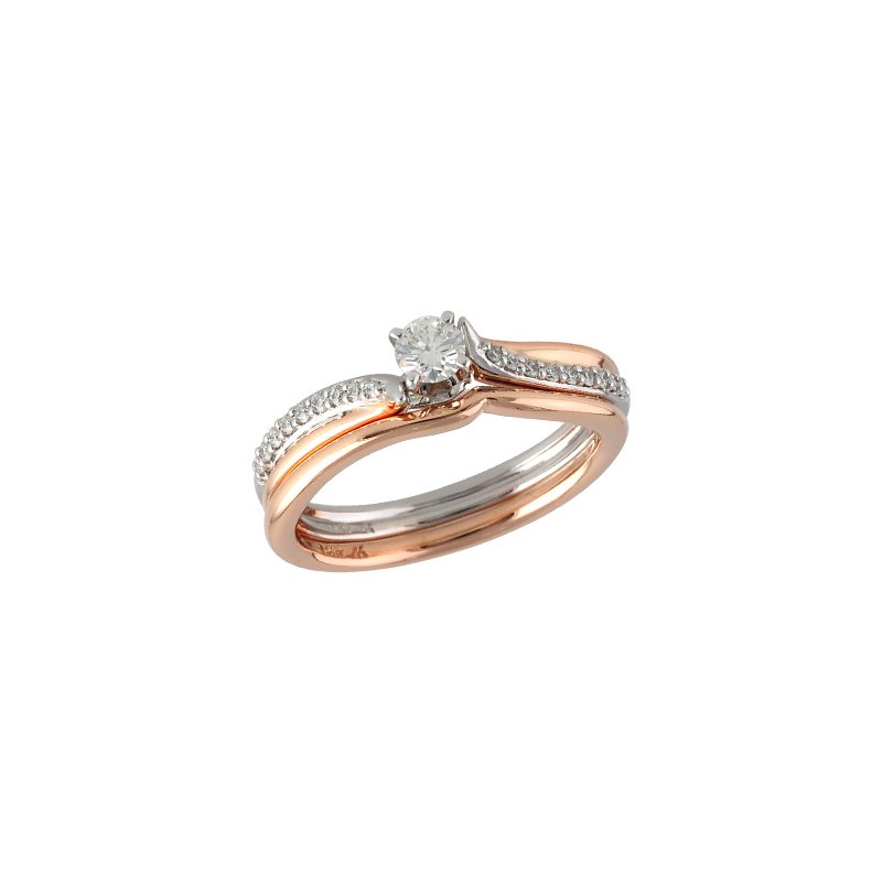 14KT Gold Two-Piece Wedding Set