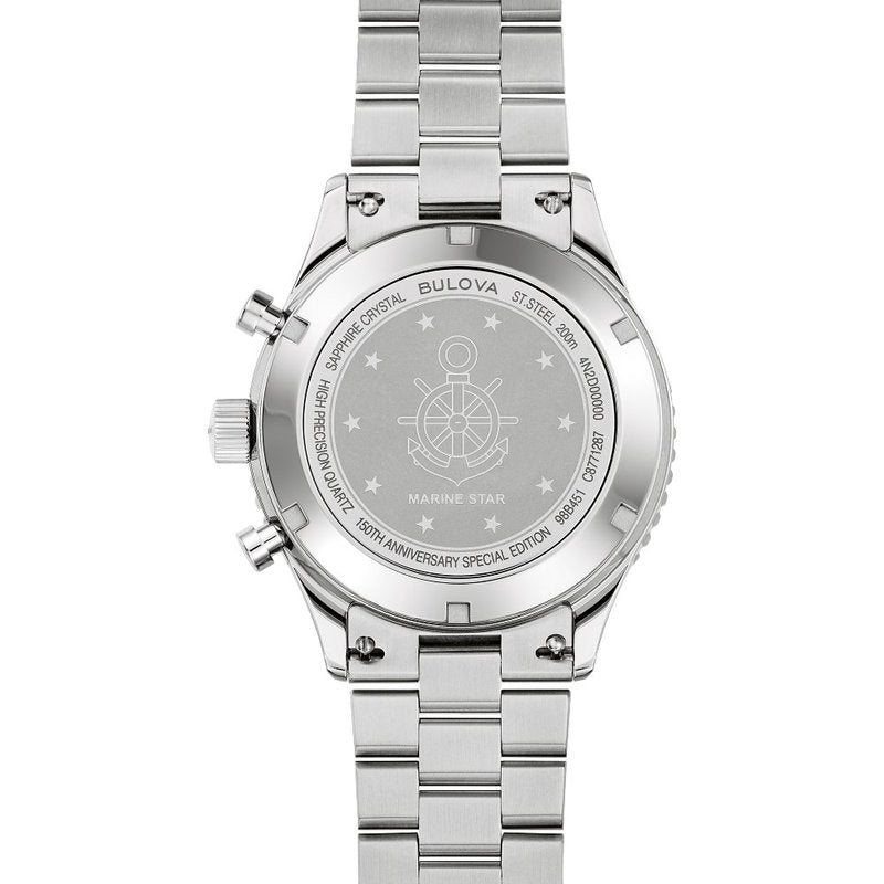 Bulova Stainless Steel Heritage Mens Watch