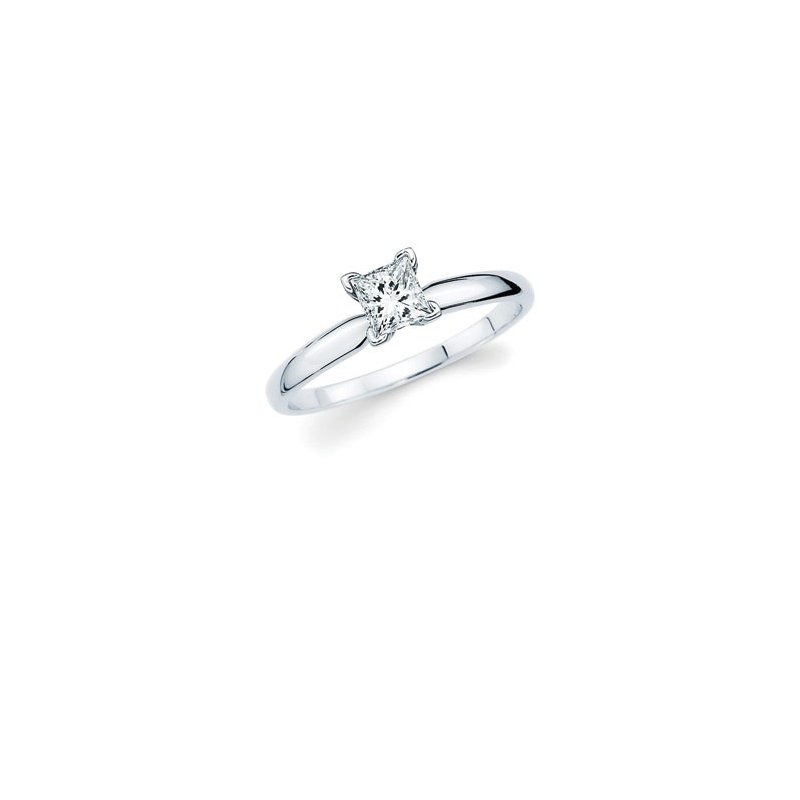 14K White Gold Ostbye Engagement Ring