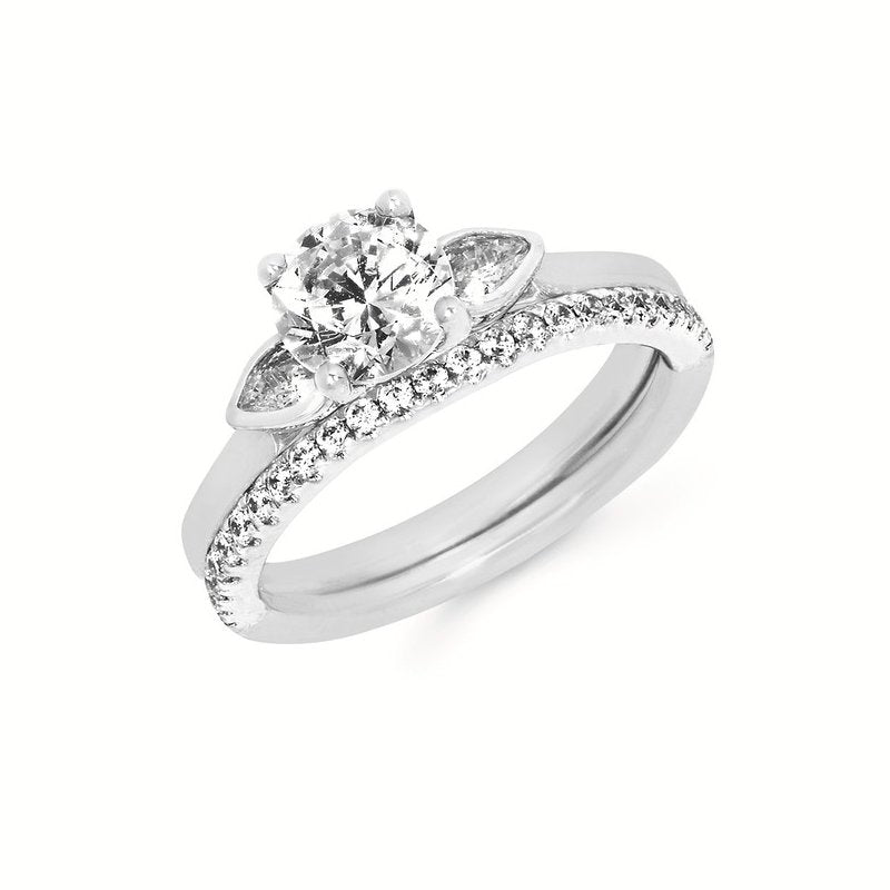 14K Yellow & White Gold Ostbye Bridal Set