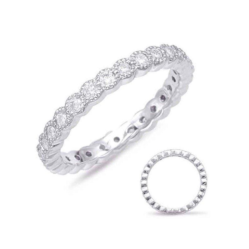 White Gold Stackable Eternity Band