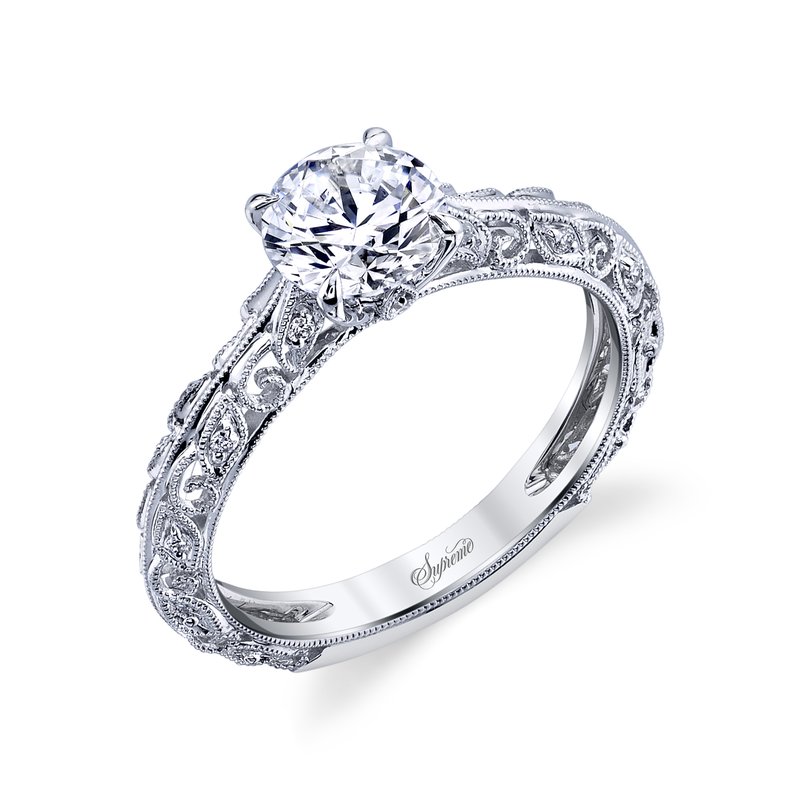 18K White Gold Supreme Engagement Ring