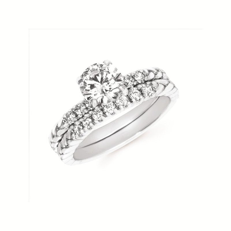 14K White Gold Ostbye Bridal Set
