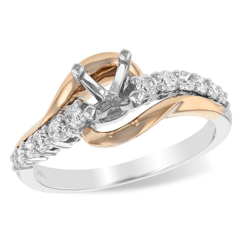 14KT Gold Semi-Mount Engagement Ring