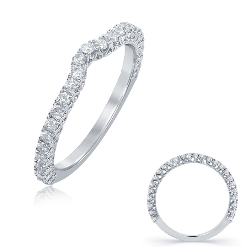 White Gold Matching Band