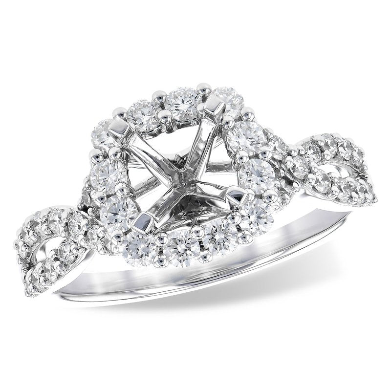 14KT Gold Semi-Mount Engagement Ring