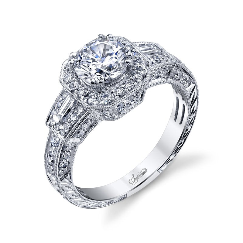 18K White Gold Supreme Engagement Ring