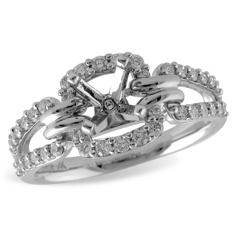 14KT Gold Semi-Mount Engagement Ring