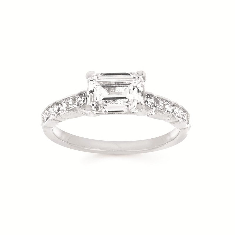 14K White Gold Ostbye Bridal Set