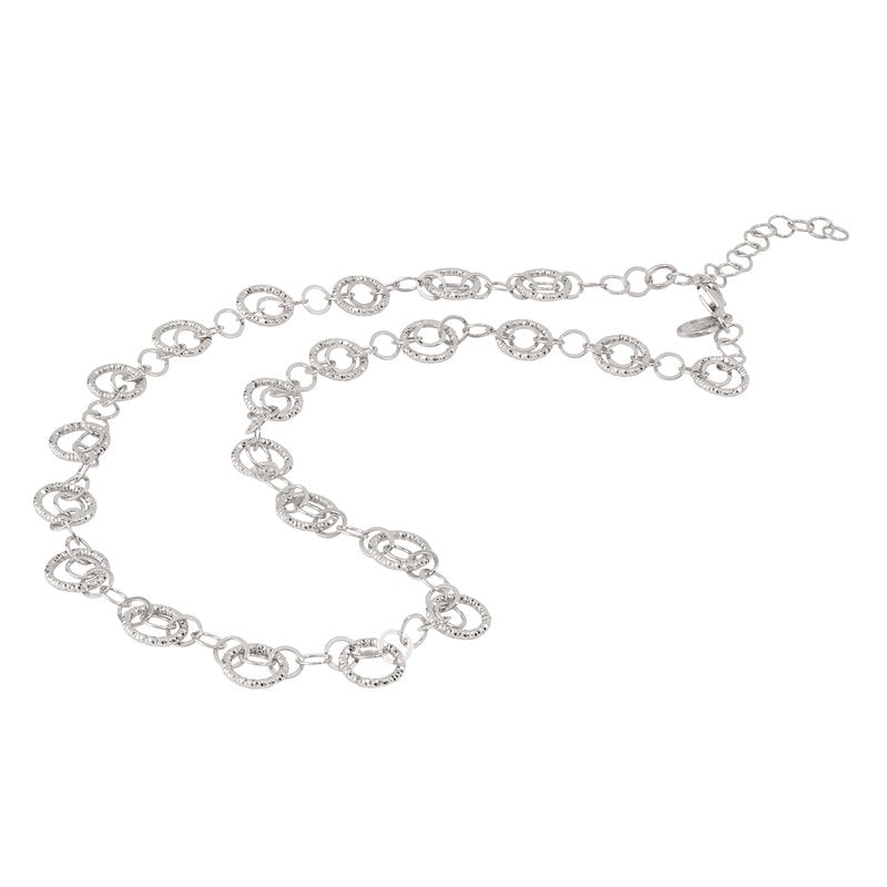 Sterling Silver Circles Galore Necklace
