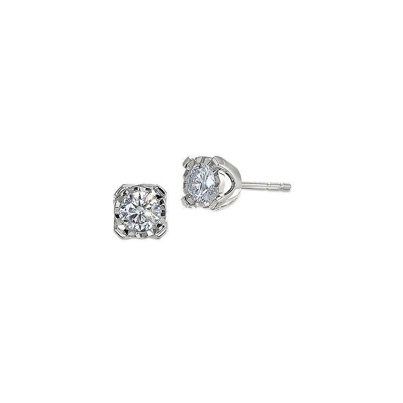 1/4 Ctw. MP Diamond Stud Earrings in 14K Gold