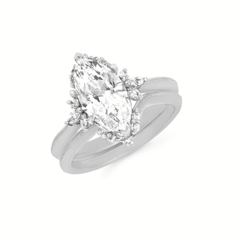 14K Yellow & White Gold Ostbye Bridal Set