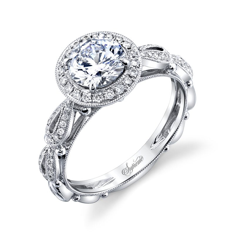 18K White Gold Supreme Engagement Ring