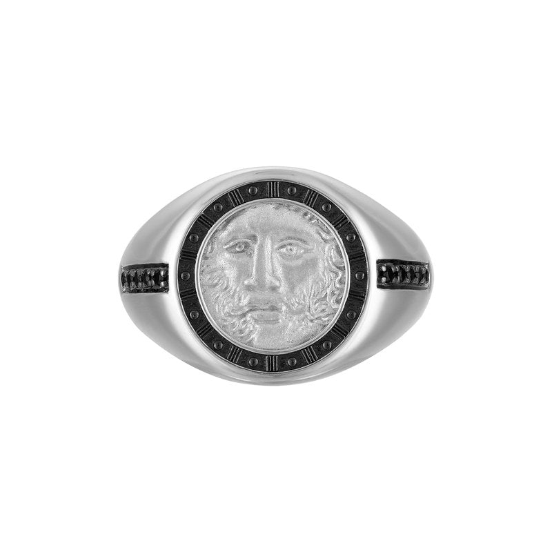Bulova Sterling Silver 925 Luxury Jewelry Mens Ring