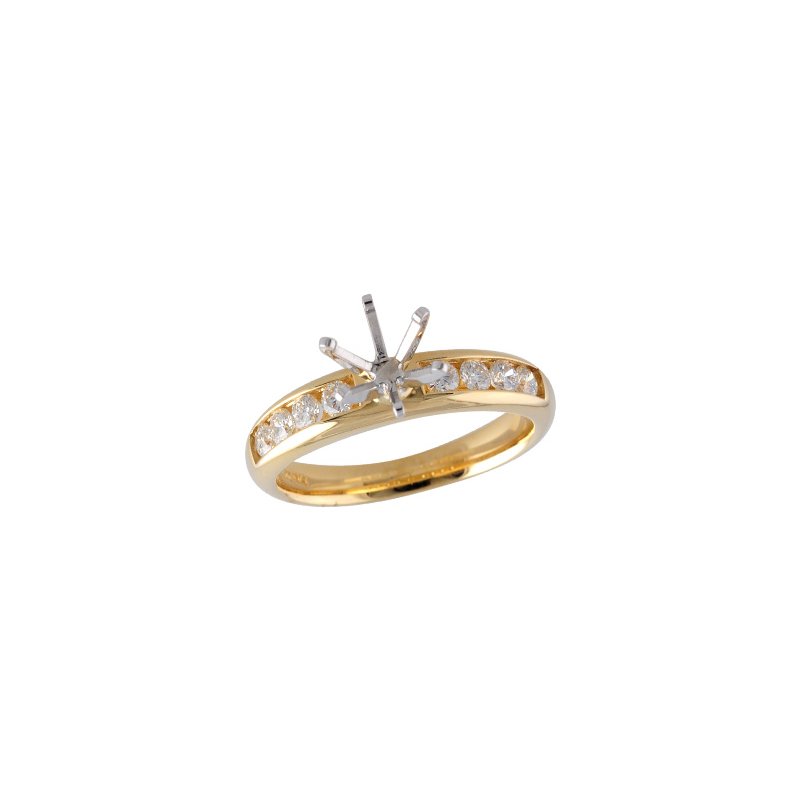 14KT Gold Semi-Mount Engagement Ring