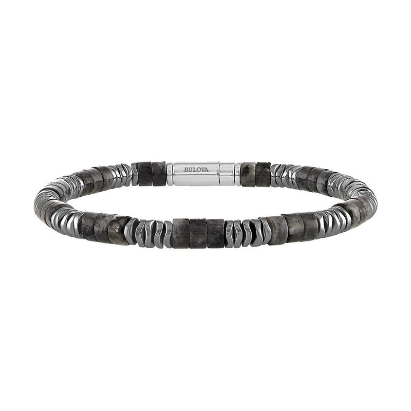 Bulova Sterling Silver 925 Performance Jewelry Mens Bracelet