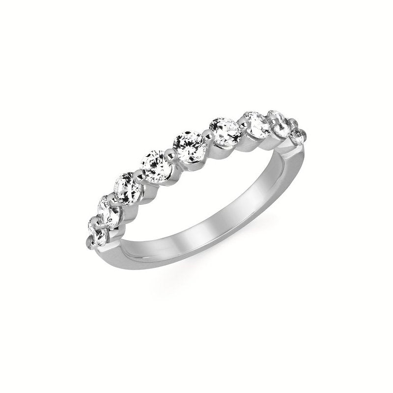 0 Ctw. Diamond Shared Prong Band Ring in 14K Gold