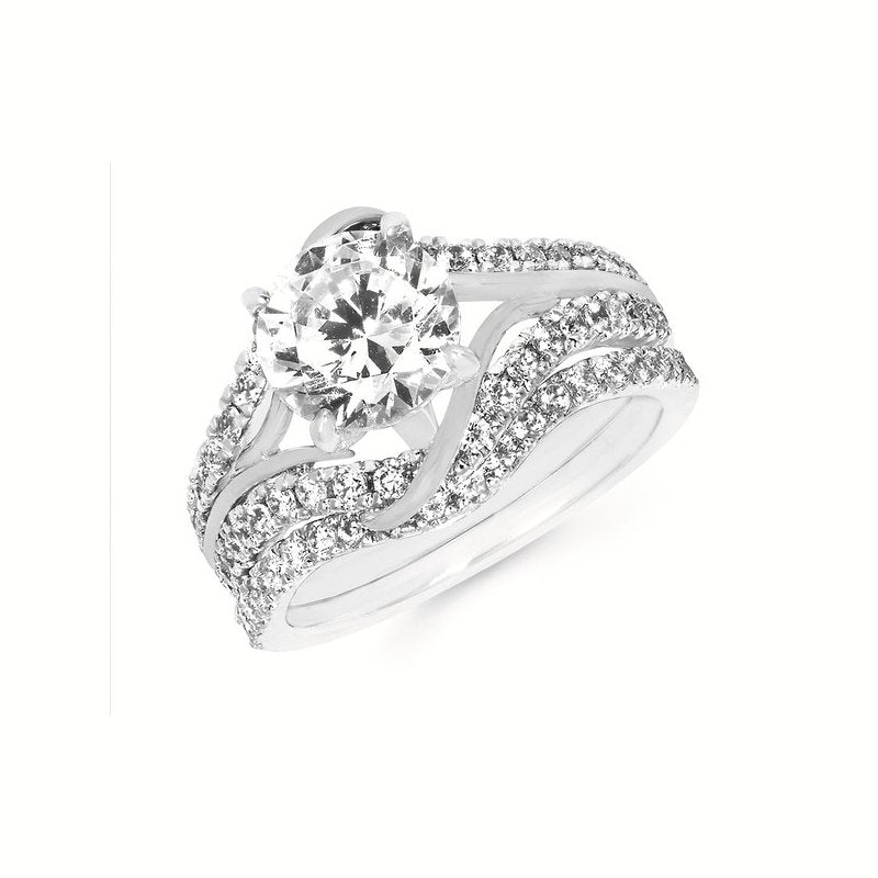 14K White-Yellow Gold Ostbye Bridal Set